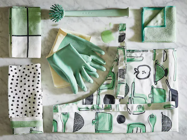 RINNIG Cleaning gloves, green, M (image 5 of 5)