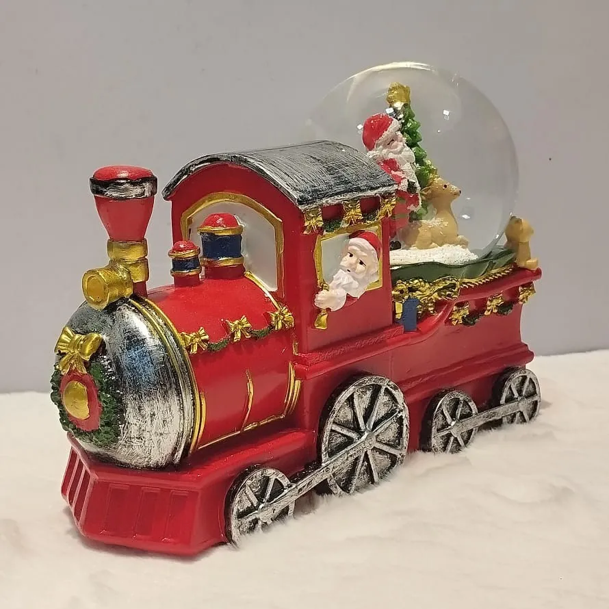 Santa's Magical Train Snow Globe