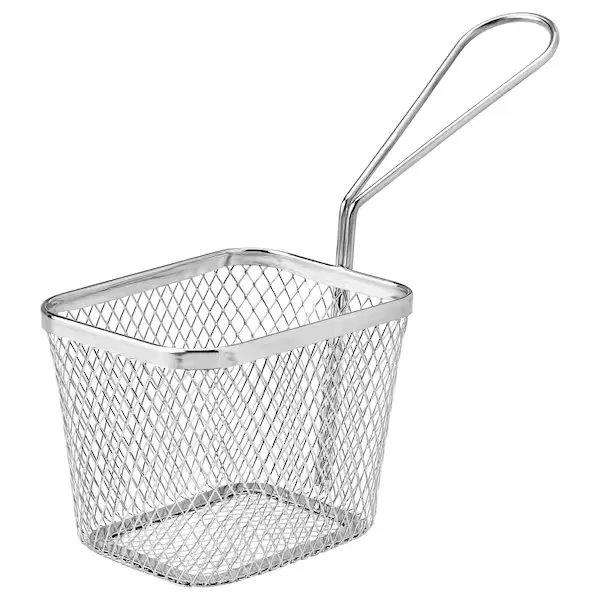 Serving basket, stainless steel