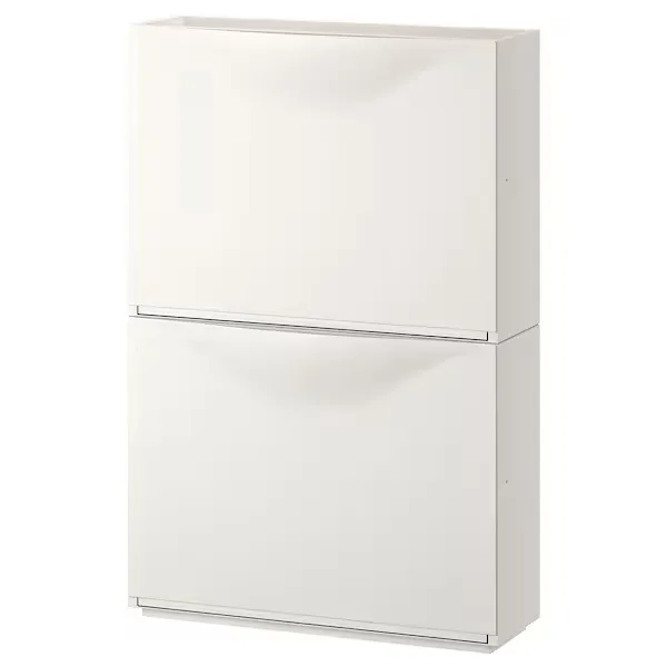 Shoe cabinet/storage, white, 52x18x39 cm