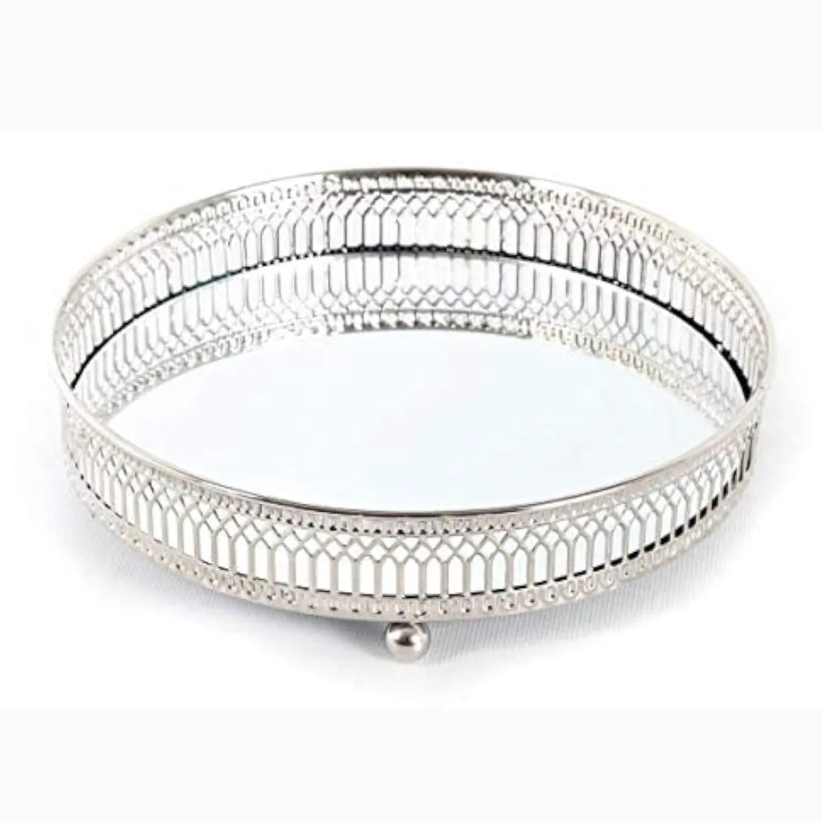Silver Mirror Tray