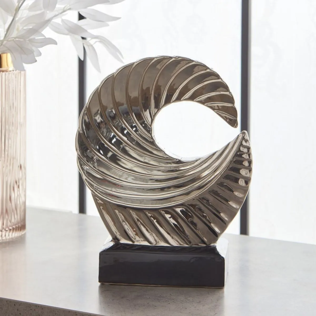 Siv Ceramic Decorative Accent with Base (image 2 of 2)