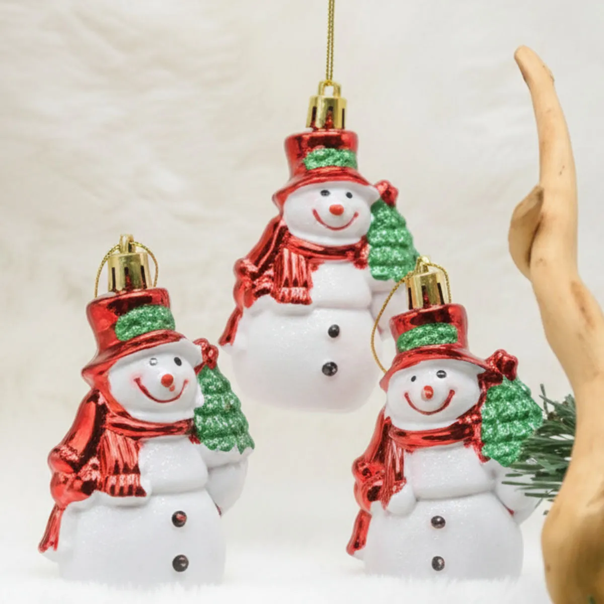Snowman Christmas Ornaments 3 pcs (image 2 of 2)