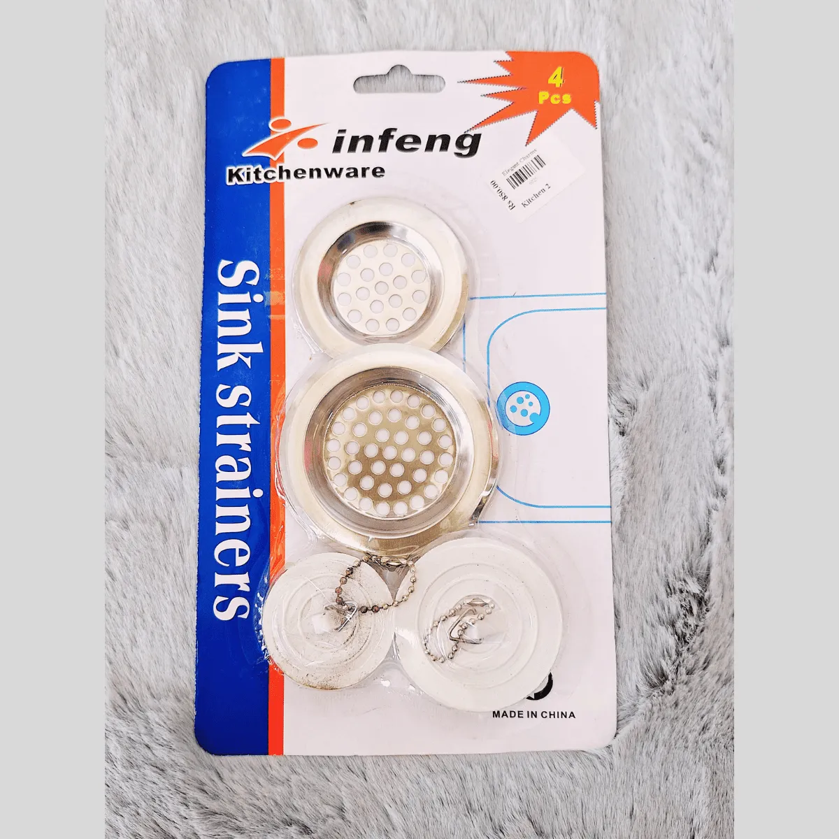 Stainless steel sink strainer - silver