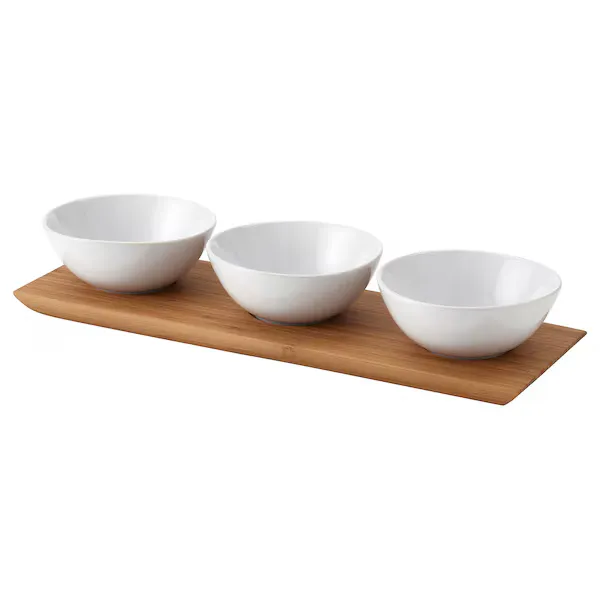 Tray with 3 bowls (image 3 of 3)