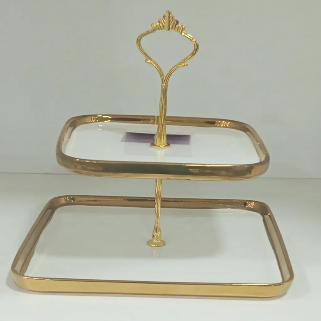 Two-tier Square Serving Stand