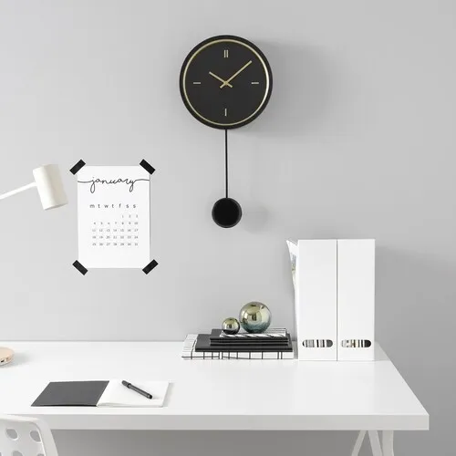 Wall clock, black, 26 cm (image 2 of 4)
