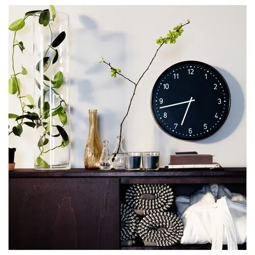 Wall clock, black, 38 cm (image 2 of 4)