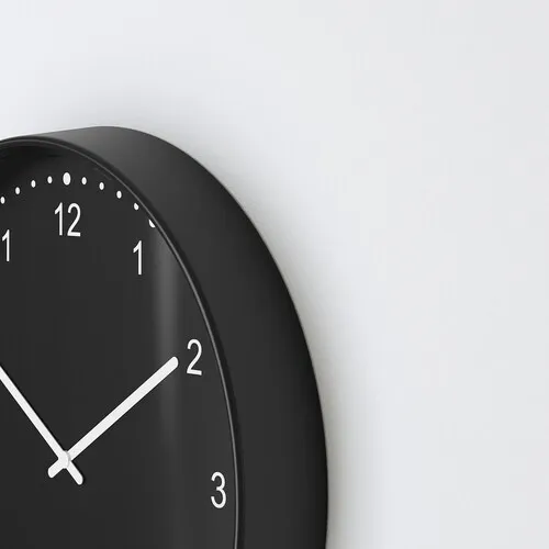 Wall clock, black, 38 cm (image 4 of 4)