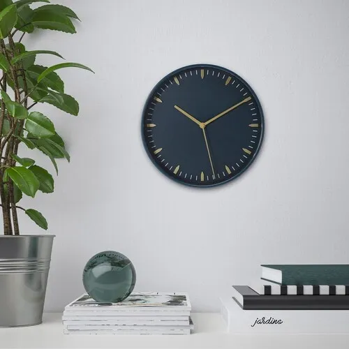 Wall clock, blue, 26 cm (image 2 of 3)