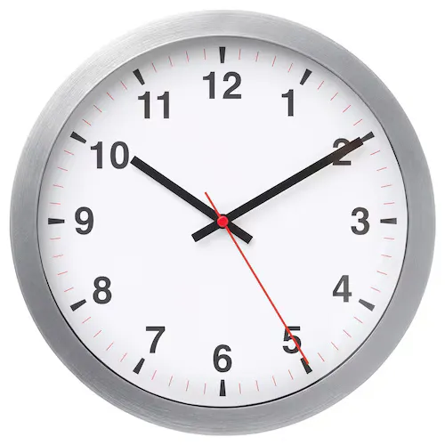 Wall clock, Silver / 28 cm