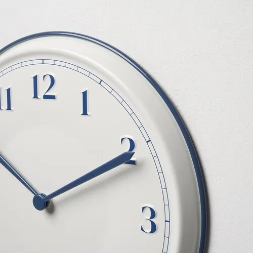Wall clock, white/blue, 30 cm (image 2 of 3)