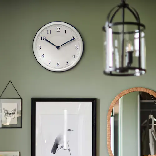 Wall clock, white/blue, 30 cm (image 3 of 3)