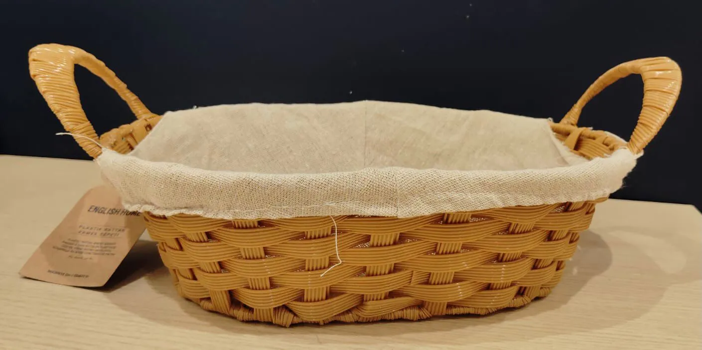 Woven Cotton-Lined Laundry Basket (image 2 of 3)